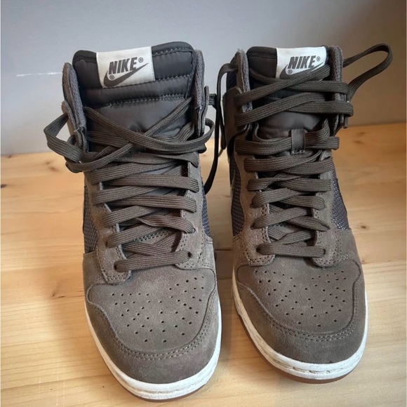 Nike Dunk Sky High top wedge olive green - Picture 4 of 7